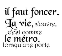 Sticker La vie c'est comme le métro