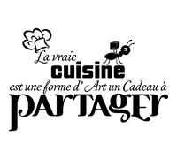 Sticker La vraie cuisine est une forme d'art