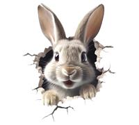 Sticker Lapin - Décalque Mur, Détachez Attaque, Décor pour | Chambre de jeu de chambre fenêtre Art animal maison amovible vinyle mural pièce produit accessoire Pro
