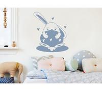 Sticker Lapin et son Oeuf - Nombreuses tailles et couleurs disponibles