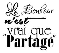 Sticker Le bonheur n'est vrai que partagé