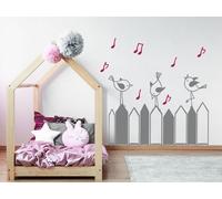 Sticker Le chant des Oiseaux - Nombreuses tailles et couleurs disponibles