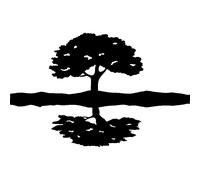 Sticker Le miroir de l'arbre