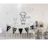 Sticker Le Petit Prince et Le Renard - Nombreuses tailles et couleurs disponibles