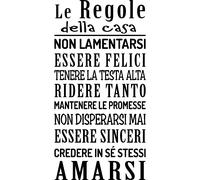 Sticker Le regole della casa