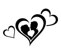 Sticker Le vrai amour qui vient du coeur