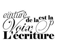 Sticker L'écriture est la peinture de la voix design