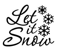 Sticker "Let it Snow"