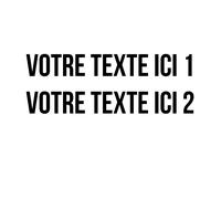 Sticker Lettrage Majuscule 2 Lignes