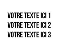Sticker Lettrage Majuscule 3 Lignes