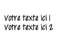 Sticker Lettrage Manuscrit 2 Lignes