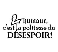 Sticker L'humour, c'est la politesse