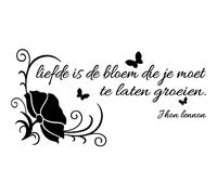 Sticker Liefde is de bloendue je moet - John Lennon