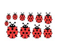 Sticker Ligne de coccinelles rouges