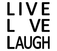 Sticker Live Love Laugh