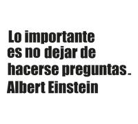 Sticker lo importante - Albert Einstein