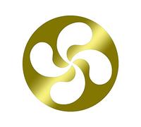 Sticker logo Croix basque Adhésif Autocollant - Plusieurs coloris disponibles Doré