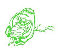 Sticker Logo Sanglier Adhésif Autocollant - Plusieurs Coloris Disponibles Bleu Nuit 20 X 15