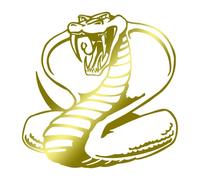 Sticker Logo Serpent Adhésif Autocollant - Plusieurs Coloris Disponibles Doré 20 X 20