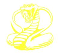 Sticker Logo Serpent Adhésif Autocollant - Plusieurs Coloris Disponibles Jaune 20 X 20