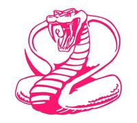 Sticker Logo Serpent Adhésif Autocollant - Plusieurs Coloris Disponibles Rose 20 X 20