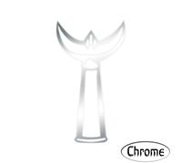 Sticker Logo Trident Camarguais Adhésif Autocollant - Plusieurs Coloris Chrome 10