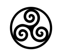 Sticker Logo Triskel Adhésif Autocollant - Plusieurs Coloris Disponibles Noir 20