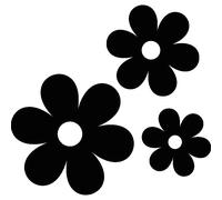 Sticker Lot de 3 marguerites