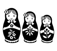Sticker Lots de poupées russes 2