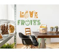 Sticker Love Fruits - Nombreuses tailles et couleurs disponibles
