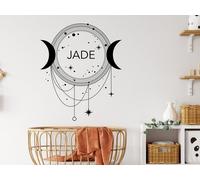 Sticker Lune Bohème personnalisable - Nombreuses tailles et couleurs disponibles