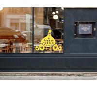 Sticker Maman Poule et ses Oeufs - Nombreuses tailles et couleurs disponibles