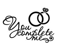 Sticker Mariage - You complete me