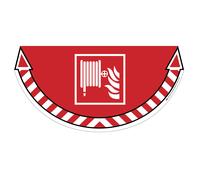Sticker marquage au sol tuyau incendie CEP 700 x 350 mm PVC