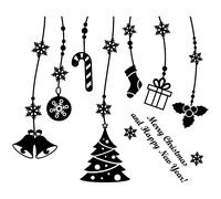 Sticker Merry christmas and happy new years