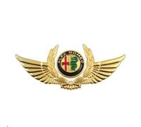 Sticker Métal 3D Extérieur pour Alfa Romeo Giulia Giulietta 2017-2020, Stickers Porte Et Vitres, Autocollant MéTallique, Trunk Badge Sticker