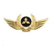 Sticker Métal 3D Extérieur pour Mitsubishi ASX Ⅰ 2016-2019, Stickers Porte Et Vitres, Autocollant MéTallique, Trunk Badge Sticker