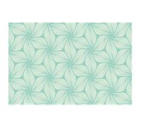 Sticker meuble scandinave fleurs vert pastel