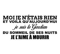 Sticker Moi je n'étais rien