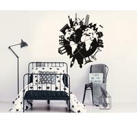Sticker Monuments du monde - Nombreuses tailles et couleurs disponibles