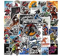 Sticker moto,SANYUANHE 100 Autocollants motocross,Autocollants voiture de course tout-terrain，déco anniversaire motorbike，pour bouteilles d’eau,valises, vélos,voitures, tablettes,enfants et adultes
