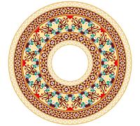Sticker moulure plafond rouge