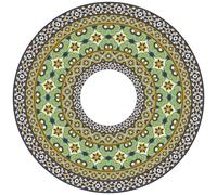 Sticker moulure plafond vert