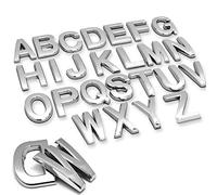 Sticker mural 3D 7 cm argenté - Alphabet entier et chiffres - Décoration murale grand miroir - Décoration murale pour la maison et le mariage - Petit autocollant mural acrylique - Décoration de fête