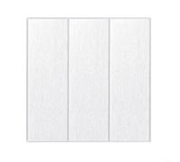 Sticker Mural 3D en pour mousse PE Anti-Choc Sticker Mural 3D(White 35 * 35cm)