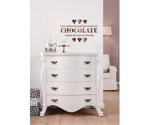 Sticker Mural, 50cm x 70cm, Chocolat