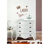 Sticker Mural, 50cm x 70cm, Live Laugh Love