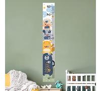 Sticker mural adhésif Toise | Autocollant Animaux farceurs - Décoration Murale Chambre Enfants | 1 Planches de 30 x 50 cm