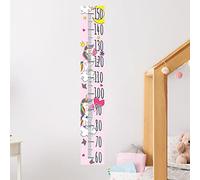 Sticker mural adhésif Toise | Autocollant Licornes amoureuses - Décoration Murale Chambre Enfants | 1 Planches de 30 x 50 cm