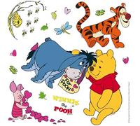 Sticker mural - AG Design - Winnie l'ourson - 30 x 30 cm - Multicolore - Décoration chambre bébé